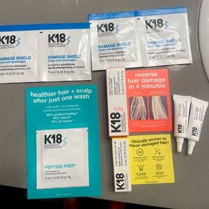 K18 Biometric Hairscience Haircare samples - hair travel size